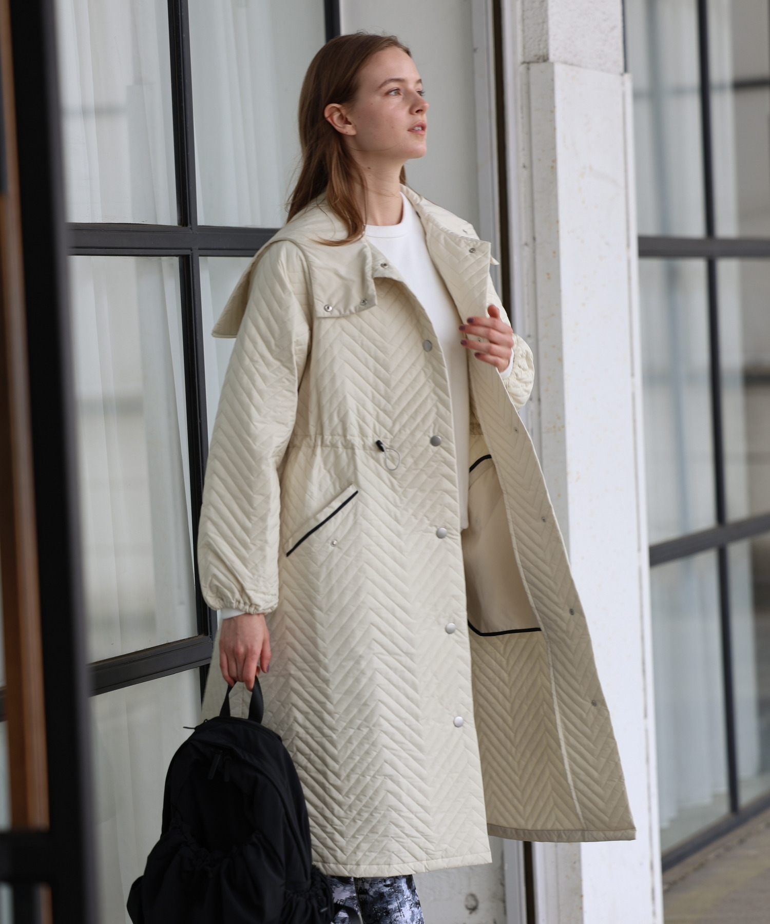 最終お値下げ！　カネコイサオワンダフルワールドキルティングロングコート soronaキルティングロングコート｜BIGI online store - ビギ