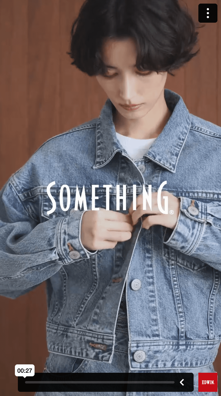 SOMETHING ビッグディテールデニムジャケット|SOMETHING|サムシング