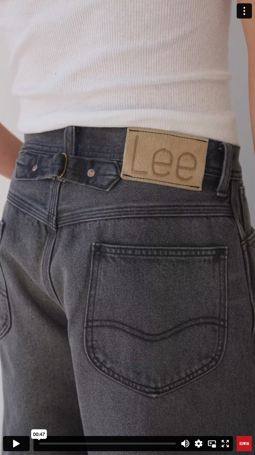 試着対象】SUPERSIZED ビッグシルエットカウボーイデニム