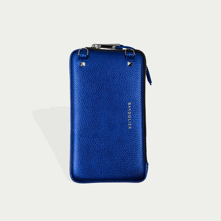 【新品】BANDOLIERブルースモーク　iPhone13proケースストラップ 13 Series】HAILEY SIDE SLOT BLUE SMOKE ヘイリー サイド スロット