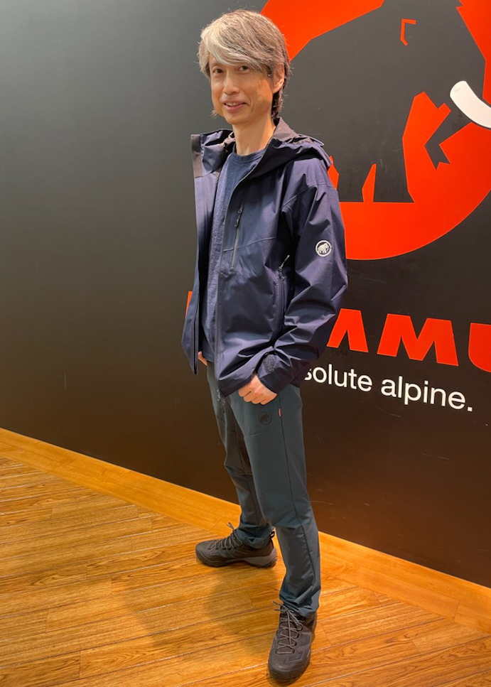 撥水ファスナー付き胸ポケット② MAMMUT   Flex Air IN Jacket AF Men