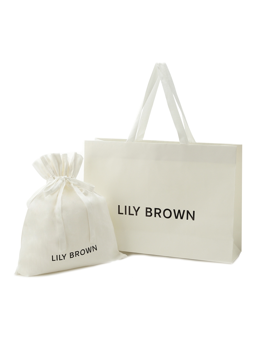 リリーブラウン　当日発送 セルフラッピング】LILY BROWN ショッパー付きギフト巾着(M