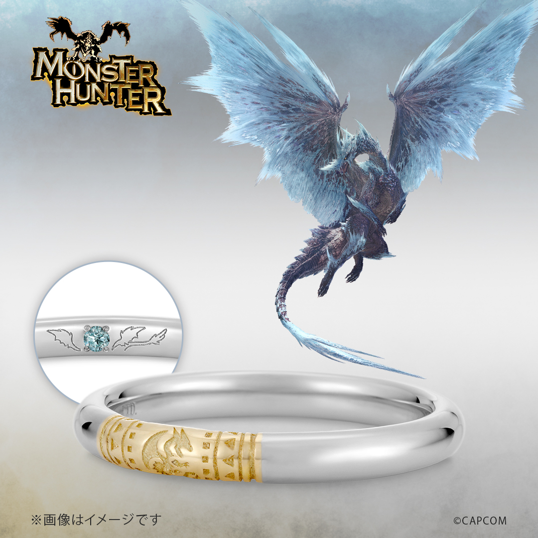 ハンターの指輪 プラチナ×K18イエローゴールド モンスターハンター|U